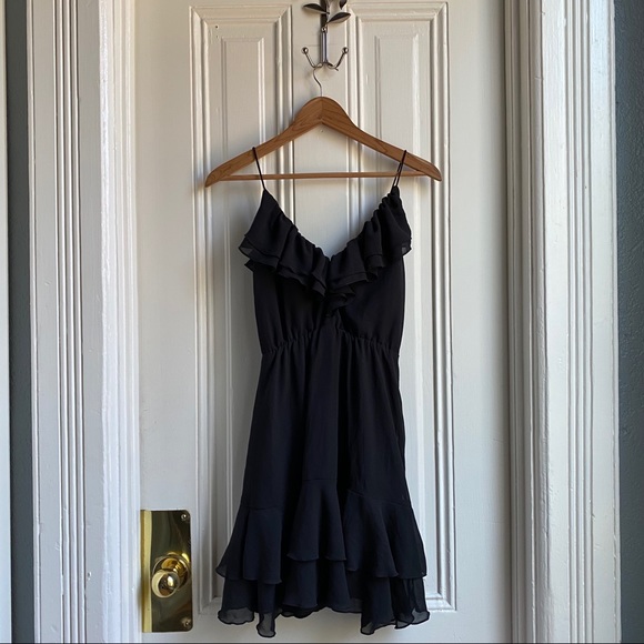 H&M Black Ruffle Dress - Picture 7 of 7